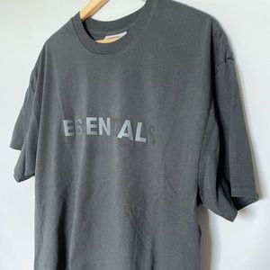 Essentials extremely oversized black tee